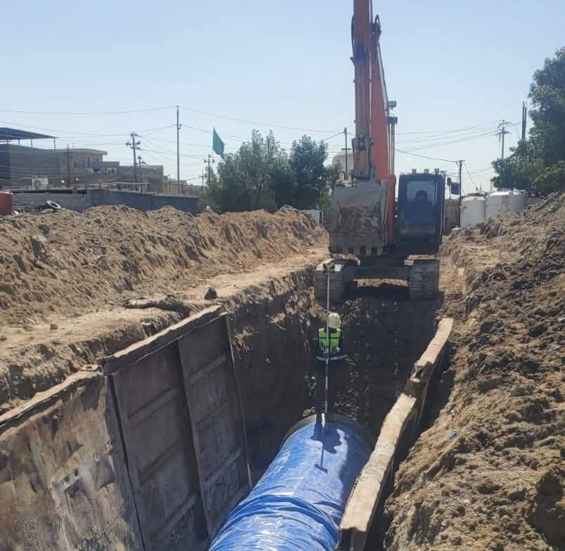 واع /المديرية العامة للماء…. إنجاز ( 84.35 % ) من المرحلة الأولى لمشروع ماء البصرة الكبير