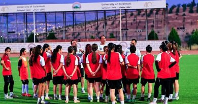 واع / منتخب الناشئات يختتم معسكر السليمانية اليوم ويبدأ العد التنازلي للتصفيات الآسيوية