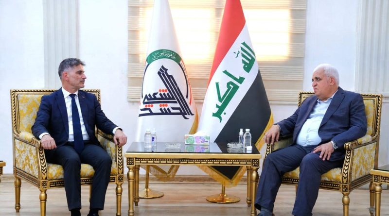 واع / رئيس هيئة الحشد الشعبي وسفير الاتحاد الأوروبي يبحثان تعزيز التعاون الأمني المشترك