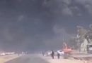 واع / اندلاع حريق في مستودعات ومخازن على الطريق الرئيسي بين أربيل وكركوك