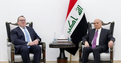 واع / وزير الخارجية يشكر هاريس على إسهامه في تعزيز العلاقات بين العراق والولايات المتحدة