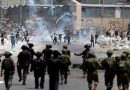 واع / مواجهات بين فلسطينيين وقوات الاحتلال (الاسرائيلي) خلال اقتحامها قرية المغير في رام الله