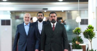 واع/ الحلبوسي يستقبل قاليباف في بغداد