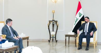 واع / الحلبوسي والقائم بالأعمال الأمريكي يبحثان تطوير العلاقات الثنائية والأوضاع في المنطقة