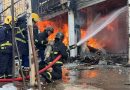 واع / الدفاع المدني: إخماد حريق في بناية تجارية مخالفة لشروط السلامة شرقي بغداد