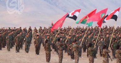 واع/ الاعلام الامني : بدء مراسم احتفالية فك الارتباط العسكري لوحدات حماية سنجار